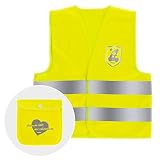 Reer 53115 MyBuddyGuard Sicherheitsweste für Kinder, entspricht der Straßen-Verkehrs-Zulassungs-Ordnung, Gelb, 79 g