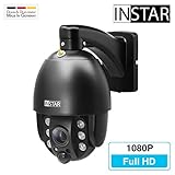 INSTAR IN-9020 Full HD schwarz - wetterfeste Überwachungskamera – LAN - WLAN IP Kamera - Aussen - Außenkamera - PTZ – 4X Zoom - steuerbar - Infrarot Nachtsicht - ONVIF - PIR - Audio - RTSP - Mik
