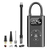 Akku Kompressor Luftpumpe, 150psi Akku Digitaler Luftkompressor Elektrische Autopumpe Auto Fahrrad Reifenfüller, 5000mAh Auto Motorrad Elektrische Luftpumpe Drahtlose Wiederaufladbare H