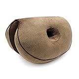 Dual Comfort Kissen, Multifunktions-Klappkissen zur Korrektur der Schönheits-Po-Haltung zur Druckentlastung, passt in Auto, Zuhause, Büro (Coffee)