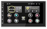 ANKEWAY 7 Zoll [2G+16G] RDS Android 10.1 Autoradio 2 DIN FM-Radio GPS Navigation Mit HiFi+WiFi+Bluetooth, 1080P HD IPS Touchscreen Auto Internet Digital Multimedia System (DC-12V)