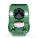 AngLink Katzenschreck Ultraschall Solar Abwehr mit 5 Modus IPX44 Wasserdichter Tiervertreiber Marderschreck Hundeschreck Bewegungsmelder Vertreiben Gegen Katzen Marder Hunde für G