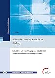 Höhere beruflich-betriebliche Bildung: Entwicklung, Durchführung und Attraktivität am Beispiel der Abiturientenprogramme (Berufsbildung, Arbeit und Innovation - Dissertationen und Habilitationen)