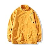 Segindy Herren Stehkragen Jacke Mode Einfarbig Langarm Bequemer Trend Täglich Allgleiches Freizeitjacke Mit Taschen L