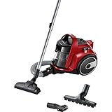 Bosch GC05 Cleannn BGC05A322 Beutelloser Staubsauger – 78 dB – 700 W – 1,5 l – Teleskoprohr für Cremeschaum – Universalbü