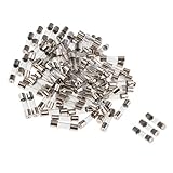 non-brand 100pcs / Set Glas Sicherung Sortiment Kit Miniatur Sicherung Träge Für - Silber 5