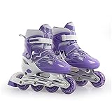 XINAYUEJP Herren Damen Inliner Inlineskates, Verstellbare Inline Skates, Rollschuhe Erwachsene, 82A Rollen ABEC 7 Chrome Kugellager, Bequem Atmungsaktiv Outdoor und Indoor R