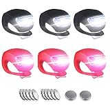 AYily 6PCS Silicone Stroller LED Light Bicycle Warning Light LED Safety Lig