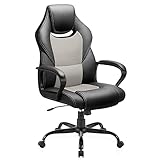 BASETBL Bürostuhl Racing Stuhl Gaming Stuhl Sessel Schreibtischstuhl Ergonomisch Drehstuhl Sportsitz bürostuhl mit Rückenlehne, Wippfunktion, Höhenverstellung, gepolsterter Armlehne Chefsessel G