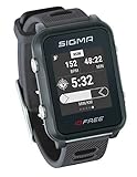 iD.FREE GPS Multisport-Uhr für Outdoor und Navigation, Smart Notifications, Geocaching, Pulsmessung am Handgelenk, wasserdicht, inkl. Fahrradhalterung