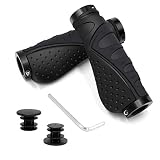 FAM STICKTILES Fahrradgriffe, Ergonomisch Lenkergriffe Fahrrad Rutschfester Zwei Seiten Lock-On Design Fahrrad Lenker Griffe für MTB, Cityrad Rennrad und F