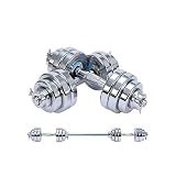 ZANZAN Übungs- und Fitnesshanteln 30KG Einstellbare Fitness Hantel Pure Steel überzogenes Barbell Gym Dumbells Langhantelset Box Sport Sporttraining Gewicht Hantel Krafttrainingsg