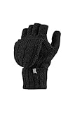 Heat Holders - Damen Thermo fingerlose Handschuhe, Fausthandschuhe-Einheitsgröße, 2.3 tog (Schwarz)