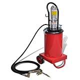 vidaXL Profi Fettpresse 12 L Pneumatisch Fahrbar Druckluft Abschmierp
