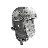 DEBOD Unisex Fliegermütze, Pilotenmütze Herren, Bombermütze Baseballkappe Schirmmütze, für Snowboarden Skaten R