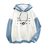 Longsleeve Kapuzenpullover Mode Oberteile Große Größen Lose Blusen Basic Sweatshirt Drucken Pullover Herbst und Winter Elegant Top