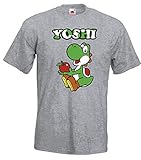 TRVPPY Herren T-Shirt Modell Yoshi - Grau-Meliert 3XL