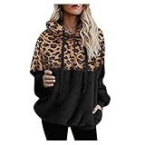 wollmantel Kapuze Damen Pullover Langarmshirts für Damen augenstern Mode Crop Shirt one Shoulder Pullover brauner Pullover Damen t-Shirt Frauen jojolikes Mode Damen Tunika D