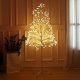 DONGCY Weihnachtsdeko Lichterbaum Lichterzweige LEDs Bäumchen Baum Groß für Zuhause Party Geburtstag Hochzeit Innendekoration Hofgarten 1.5m/4.9