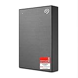 Seagate One Touch 4 TB externe Festplatte, HDD PC/Notebook/Mac, USB 3.0, space grau, 2 Jahre Data Rescue Service, FFP, Modellnr.: STKC4000404