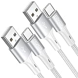 RAVIAD USB C Kabel [2Stück 2M] Ladekabel USB C Nylon USB Typ C Kabel USB C Schnellladekabel für Samsung Galaxy S21 S20 S10 S9 A52 A51 A72 A12, Note 10 9, Huawei P40 P30, Redmi Note 10 9, Sony Xp