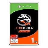 Seagate FireCuda Gaming, hybride interne Festplatte 1 TB SSHD, 2.5 Zoll, SATA 6 Gb/s, silber, FFP, Modellnr.: ST1000LXZ15