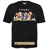 Fiends - Herren T-Shirt für Geeks mit Spruch Motiv aus Bio-Baumwolle Kurzarm Rundhals Ausschnitt, Größe XL