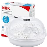 NUK Micro Express Plus Mikrowellen Sterilisator für Babyflaschen, 4 Babyflaschen & Zubehör, schnell, effektiv & grü