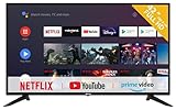 RCA RS42F2 Android TV (42 Zoll FHD 1920x1080P Smart TV mit Google Assistant), eingebauten Chromecast, BT-Fernbedienung mit mikrofon, HDMI, USB, WiFi, Bluetooth, Triple T