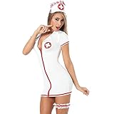 Damen-Lingerie Negligee Dessous Nachtkleid Rückenfrei Spitze Pflegeuniformen Krankenschwester Kostüm Sexy Babydoll Cosplay Uniform Nachtw