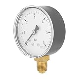 60mm Dia 0-6bar Pneumatische Hydraulische Manometer Meter, Gas Wasser Öldruck Tester, 1/4 'NPT Messing Interne TS-60-6