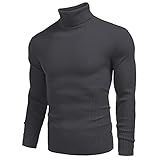 XDJSD Herren Pullover Herren Langarm Pullover mit Stehkragen Pullover Pullover Pullover Pullover Mantel Herren Pullover Einfarbig Lang