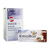 EMSER Kindernasendusche Nasanita Set mit Emsillen Kinder Halstabletten Kakao 20 Stück