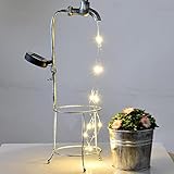 HAINING Gartendusche Kunstlicht Dekoration,Wasserdichtes LED-Licht Gießkanne Dekor für Außenhö