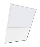 Windhager Dachfenster-Plissee 2in1 EXPERT, Fliegengitter für Fenster, individuell kürzbare Insekten- und Sonnenschutzkombination, 110 x 160cm, weiß, 04335