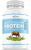 Multikollagen-Protein-Kapseln - 5 Arten von Kollagenpeptiden aus Nahrungsmitteln - Hydrolysiertes grasgefüttertes Rind, Meerestiere aus Wildfängen und Freilandhuhn, 120 Kap