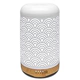 Ultraschall ätherisches Öl Diffusor Bobolyn Aromatherapie Diffusor für ätherische öle ultraleise Luftbefeuchter Raumbefeuchter- Automatische Abschaltung bei Wassermangel 250ml (Wolke)