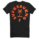 DEPARTED Herren T-Shirt mit Print/Motiv 4158-010 - New fit Größe L, Black
