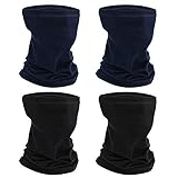 VINTAR 4 Stück Schlauchschal, Loop Schal Damen und Herren, Bandana, Weich und Warm, Halswärmer für Skifahren, Reiten und Outdoor-Sport bei Kaltem W