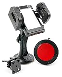 DURAGADGET 3-in-1 Autohalterung für Windschutzscheibe, Armaturenbrett, Lüftungsschlitze, kompatibel mit TomTom GO Basic 12,7 cm (1BA5.002.00) und 15,2 cm (1BA5.002.00) GPS Navigationsg