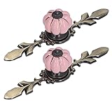 Evonecy Keramikgriffe, ideale Dekoration breite Anwendbarkeit Keramikschrankgriff für Kleiderschrank für Schuhschrank für den Haushalt(1045A rosa)