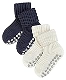 FALKE Unisex Baby Cotton Catspads 2-Pack B HP Hausschuh-Socken, Mehrfarbig (Sortiment 10), 74-80 (2er Pack)
