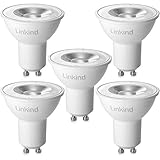 Linkind LED GU10 Lampe 4.2W, 50W Halogenlampe ersetzt, 2700K warmweiß 36° Abstrahlwinkel Spotlight 420 Lumen, AC 220-240V MR16 Glühbirne, 5er Pack