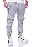 behype. Cargo Sporthose Trainingshose Biker Hose 60-2134 Grau M