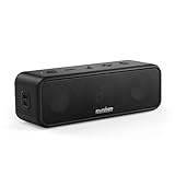 Soundcore 3 Bluetooth Lautsprecher, Stereo-Sound, Audiotreiber mit Titan-Membran, PartyCast, BassUp, 24 Stunden Akku, IPX7 Wasserschutz, individueller EQ, für Zuhause, Draußen, G