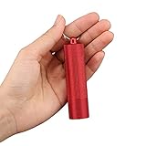 Kleine tragbare Pillendose mit 3 Fächern, wasserdichte Notfall-Medizin-Behälter, tägliche Pillenhalter, Mini-Aufbewahrungsbox mit Schlüsselanhänger, für Outdoor-Reisen und mehr, R