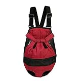 YILING Hunde Katzentrage Rucksack, Atmungsaktiver Haustier Reise Beine Out Rucksack Tragbare Kleine Mittelgroße Hunde Katzen Welpen Verstellbare Tasche Für Outdoor Radfahren R