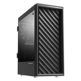 Zalman T7 PC Gehäuse Midi Tower ATX, Mesh Front 2xLüfter, Glas Seitenwand, Schw
