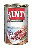 Rinti Pur Kennerfleisch Geflügelherzen für Hunde, 24er Pack (24 x 400 g)