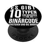 10 Typen Binärcode-Programmierer Computer PopSockets mit austauschbarem PopGrip